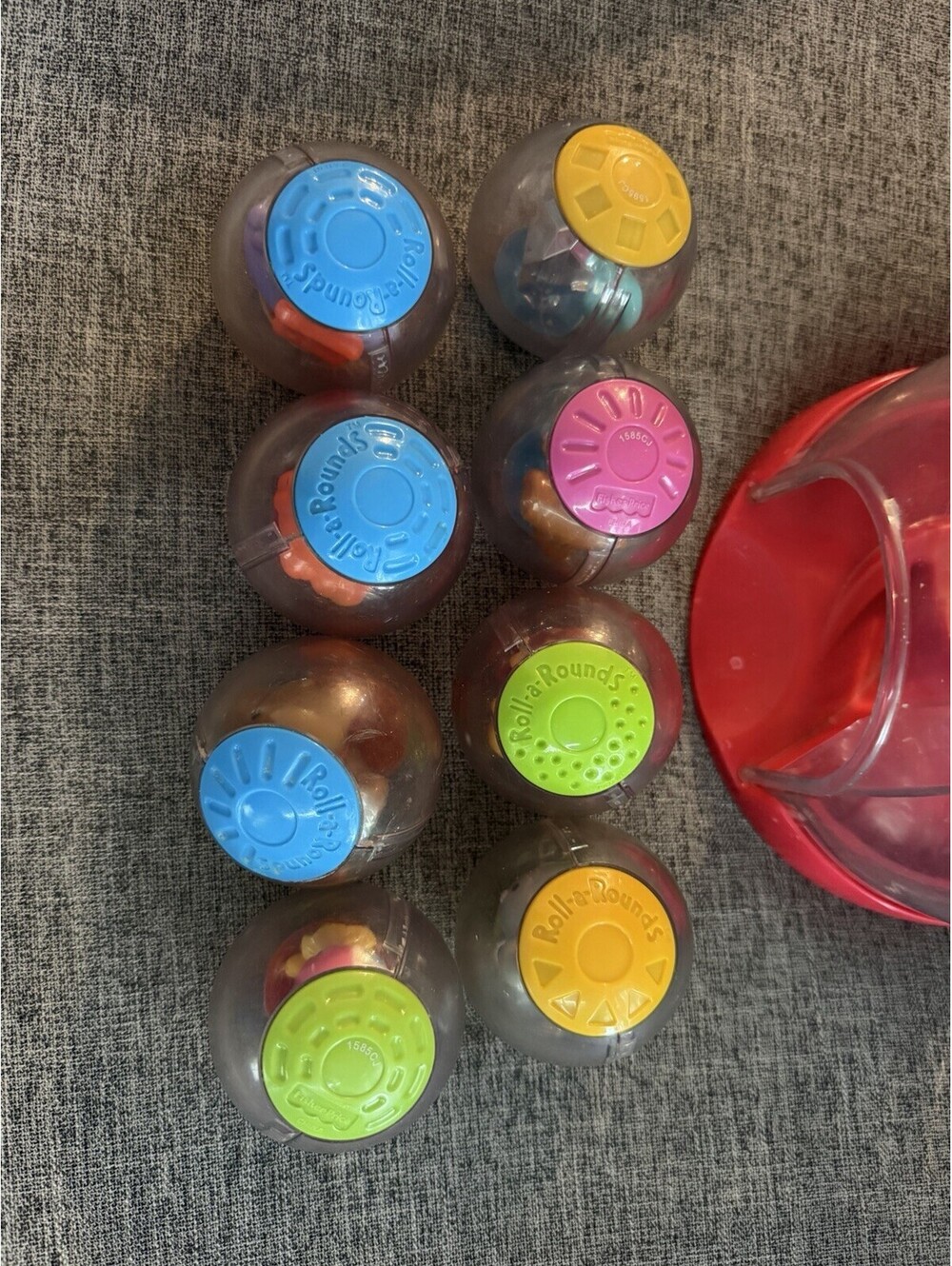 Fisher Price Roll a Rounds Swirlin' Surprise Gumball Machine 8 Balls Lights Work - Picture 5 of 12